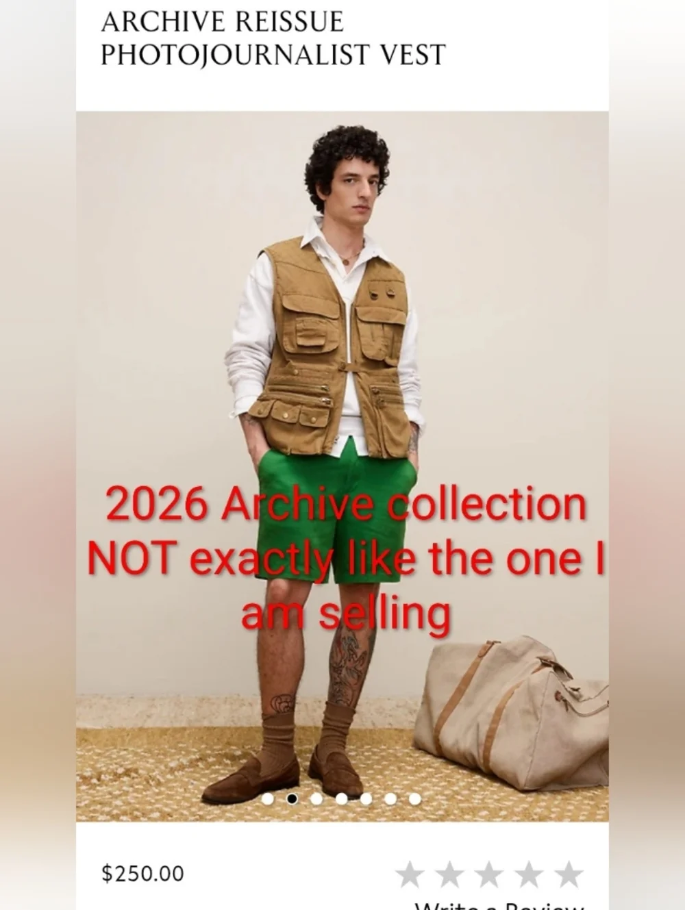 Vintage Banana Republic 1980's Men's Multi-Pocket Fishing/Utility Vest in Khaki